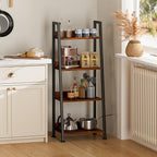 Furologee 4-Tier Ladder Shelf, Ladder Bookshelf - Image 5
