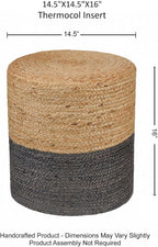 REDEARTH · Cylindrical Pouf Foot Stool Ottoman - Image 3