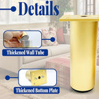 Set of 4 Aluminum Alloy Furniture Legs 4.7 Inch Height, 1.5 Inch Diameter - Image 3