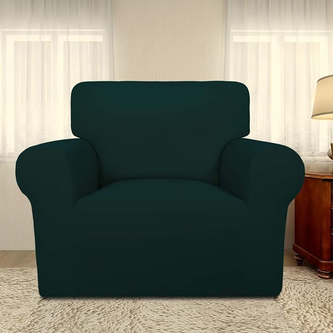 PureFit Super Stretch Chair Covers Fleece Couch Covers - Image 2