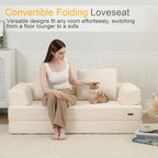 COMAX Futon Sofa Bed, Convertible Folding Sofa Bed, Boneless Couch Loveseat - Image 3
