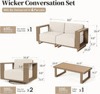 SUNSHINE VALLEY 4 Pieces Patio Furniture Set - Image 6