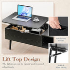 OLIXIS Wood Lift Top Coffee Table - Image 2