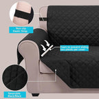 U-NICE HOME Reversible Oversized 28''Chair Covers, Pet Friendly, Elastic Straps - Image 3