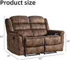 EBELLO Loveseat Recliner Sofa for Living Room, Extra Wide Modern Overstuffed 2 - Image 2
