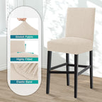 Turquoize 100% Waterproof Bar Stool Cover Stretch Washable Barstool Seat Covers - Image 4