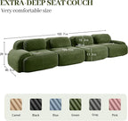 Boneless Sectional Couch, No Assembly Required, 152.7” Modular Cloud Sofa - Image 3