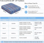 8Pcs Patio Cushion Covers Stretch Outdoor Furniture Protector Slipcovers | - Image 3
