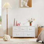 DUMOS Dresser for Bedroom, 5 Storage Drawers, Wide Fabric Closet Chests - Image 2