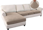 H.VERSAILTEX Sectional Couch Covers 4 Pieces Sofa Seat Cushion Covers L Shape - Image 2
