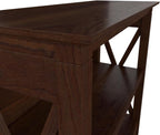 Bush Home Key West Small 2 Shelf Bookcase in Bing Cherry, Compact Home Organizer - Image 5