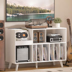 LELELINKY Large 48'' Record Player Stand by LELELINKY