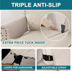 Turquoize 100% Waterproof Sofa Covers Chaise Lounge L Shape Sofa Protector Slip - Image 4