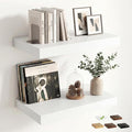 12 inch Deep Floating Shelves for Wall, 24 inch Wide Engineered Wood Wall by Venusmiles