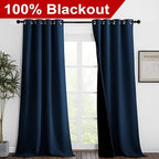 NICETOWN 100% Blackout Blinds, 46 inches x 102 inches, Laundry Room Decor - Image 2
