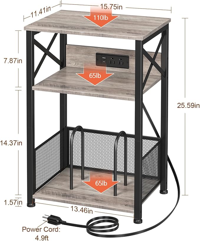 AMHANCIBLE Record Player Stand - Image 4