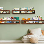 Fixwal Nursery Book Shelves, 23.6 Inch Floating Bookshelves - Image 6