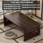Floor Low Table, Japanese Living Room Coffee Table, Folding Design, - Image 2