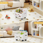 Wood Kids Bookshelf, Montessori Bookshelf, - Image 3