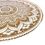 32" Brown White Floor Meditation Pillow Cushion Seating Throw Cover Hippie - Image 5