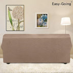 Easy-Going Stretch 4 Seater Oversized Sofa Couch Cover Camel | 1-Piece Extra - Image 3