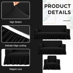 Fanfanwin 3 Pcs Sofa Slipcover Set - Image 3