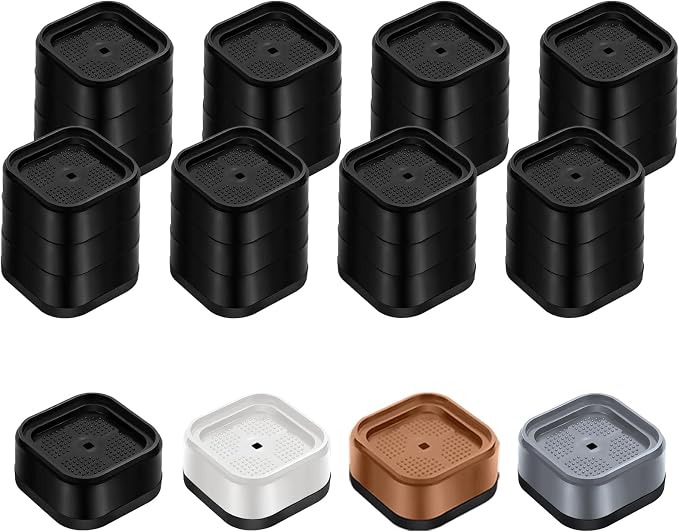 Furniture Risers Adjustable Bed Risers Heavy Duty Lifts Height 3", Square by EnjoyLifeEnjoyHappiness