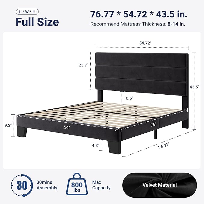 Allewie Full Size Platform Bed Frame - Image 2