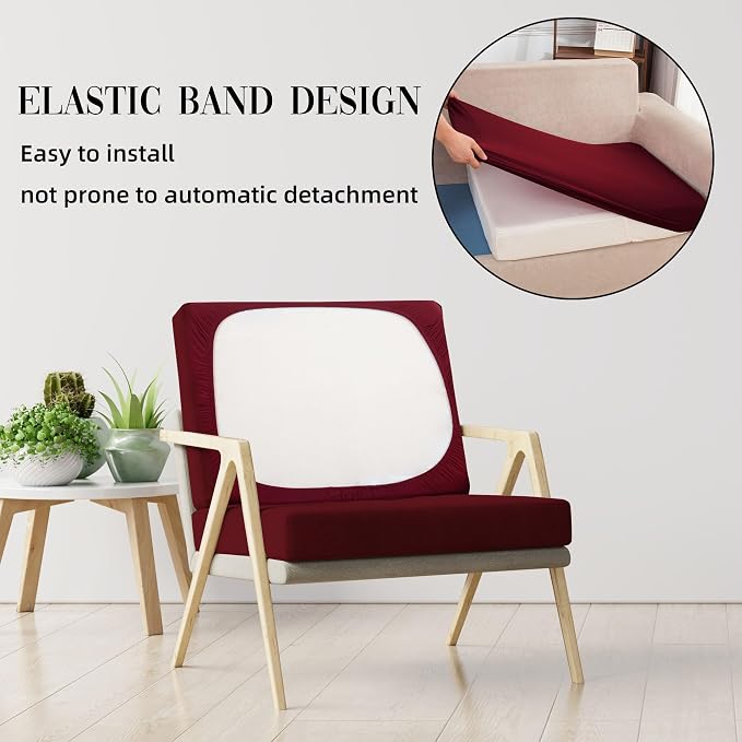 8PCS Patio Cushion Covers.Patio Furniture Couch SeatSlipcovers | Washable - Image 5