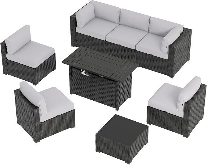 Aoxun 8 Piece Patio Furniture Set - Image 8