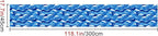 HOMETITUTE Ocean Blue Wave Pattern Wallpaper Peel and Stick Self Adhesive Vinyl - Image 2