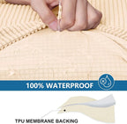 Waterproof Sectional Couch Covers, Non Slip Sofa Cushion Covers | L Shape - Image 3