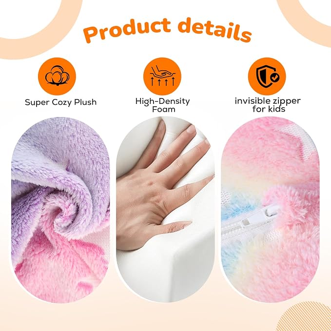 MeMoreCool Glowing Rainbow Unicorn Kids Chair - Image 7