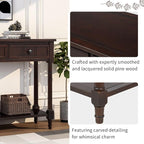Merax Wood Sofa Table Console Table, Entryway Table Traditional Design - Image 6