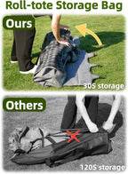 Double Camping Chair Padded Loveseat Camping Couch, Oversized 2 Person Camp - Image 8