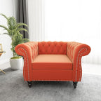 Mid-Century Sofa Chair, Velvet Accent Chair - Image 2