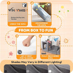 12-Piece Modular Kids Play Couch – Premium Soft Foam, Removable Cover, - Image 4