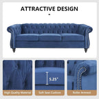 QHITTY 2 Piece Living Room Set, Sectional Chesterfield Sofa Chair Contemporary - Image 4