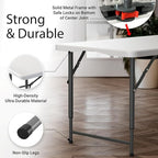 2 Pack of 4 Feet Foldable Table - Image 4