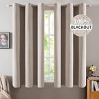 MIULEE 100% Blackout Linen Curtains by MIULEE