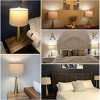 Oneach 25.75" 3-Way Dimmable Touch Control Modern USB Table Lamp Set of 2 - Image 2
