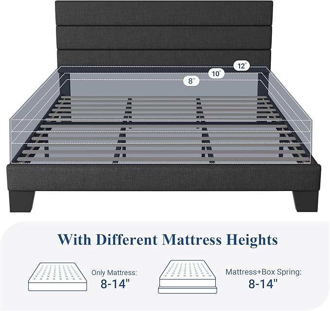 Allewie King Bed Frame Platform Bed - Image 7