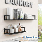 Harwaya Wall Mounted Bookshelf, Floating Bookshelves - Image 7