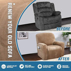 H.VERSAILTEX Velvet Stretch Recliner Couch Covers 4-Pieces Style Recliner Chair - Image 5