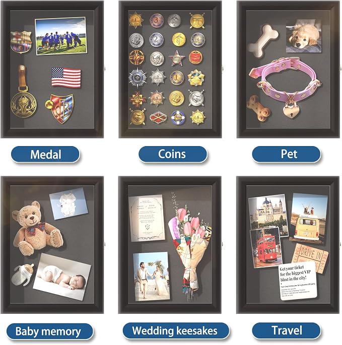 REFGY Challenge Coin Display, Military Coin Holder Display, 11.8 x 15.7 Inch - Image 3