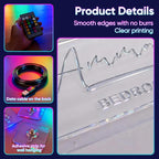VEELU Personalized Name Mirror Light Up LED Wall Decoration - Image 2