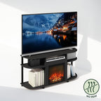 Furinno Jensen Fireplace TV Stand, NO Heat Decorative Electric Fireplace TV - Image 4