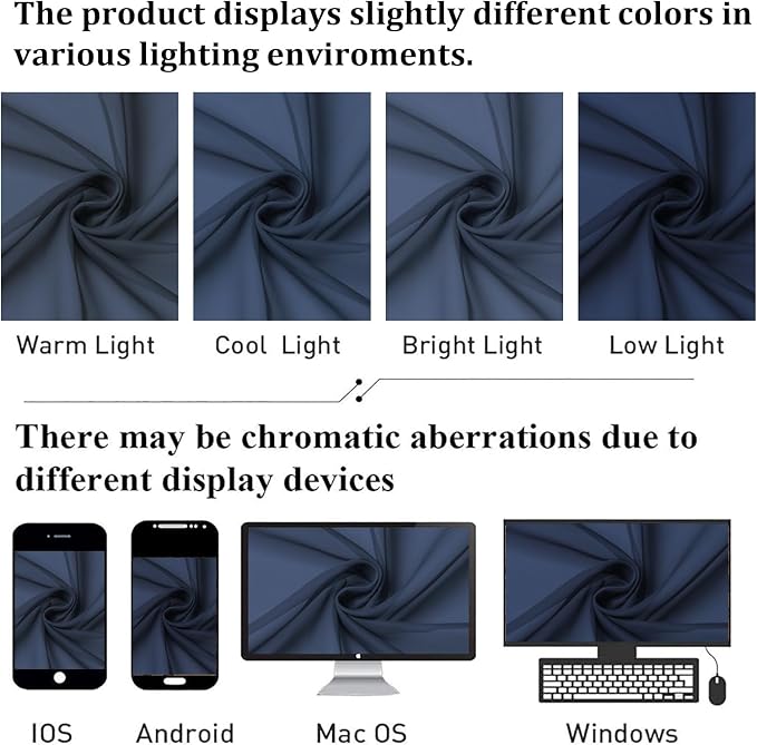 Sheer Curtain Panels Set 96" Inches Long, Solid Voile Light Filtering Airy - Image 7