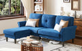 Welzona Sofas for Living Room, Midcentury Modern Small Sectional Couch by WelzonaDirect