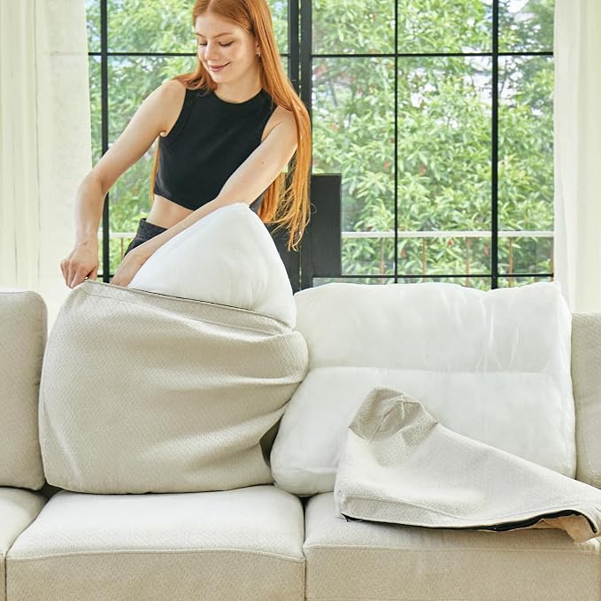 Belffin Fabric Modular Sectional Couch Armrests - Image 2